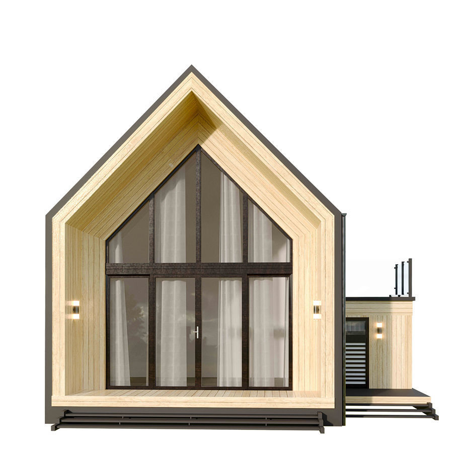 kolleksiya modren house N3 Low-poly 3D model_13