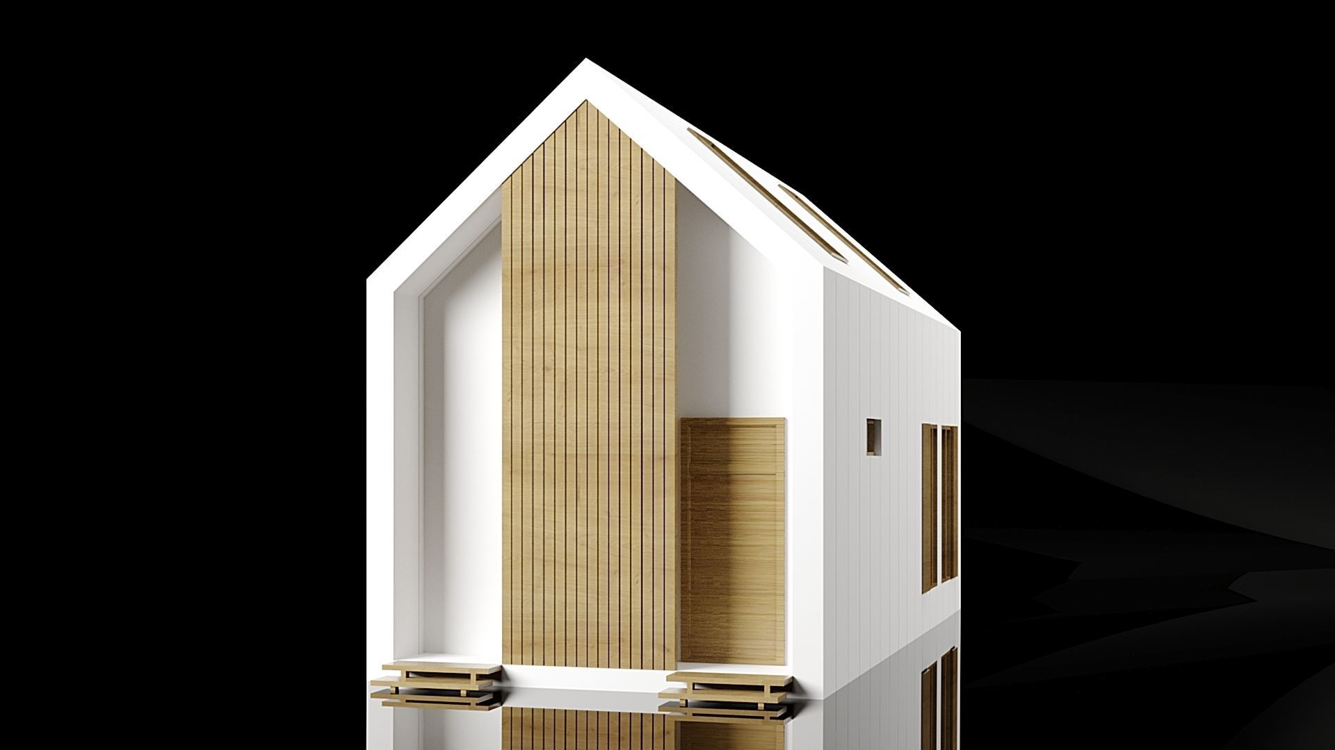 kolleksiya modren house N3 Low-poly 3D model_10