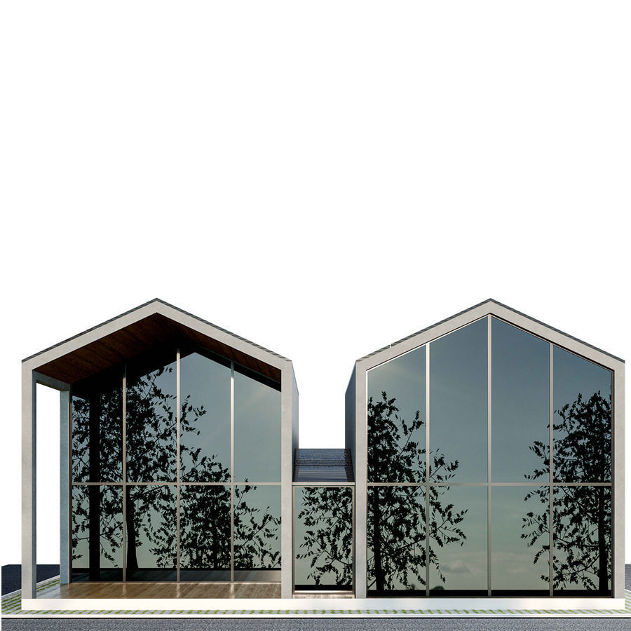 kolleksiya modren house N3 Low-poly 3D model_7