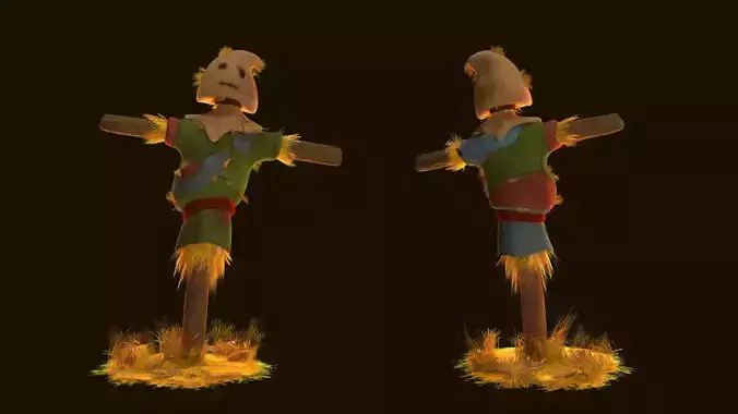 scarecrow two skeletons