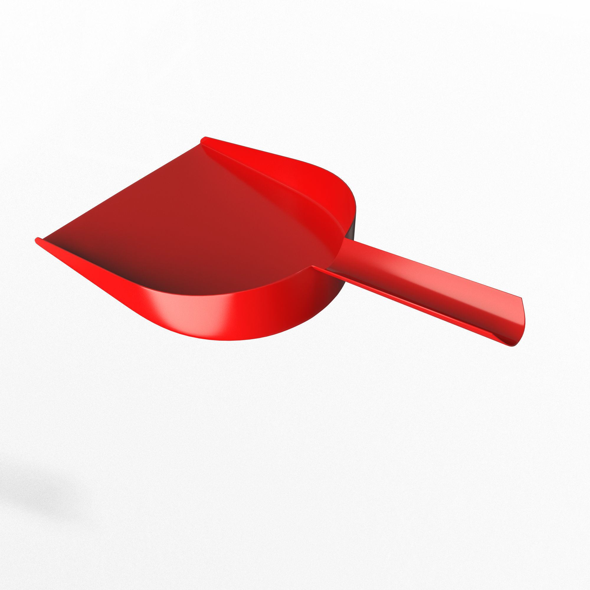 Dustpan shovel Low-poly 3D model_1