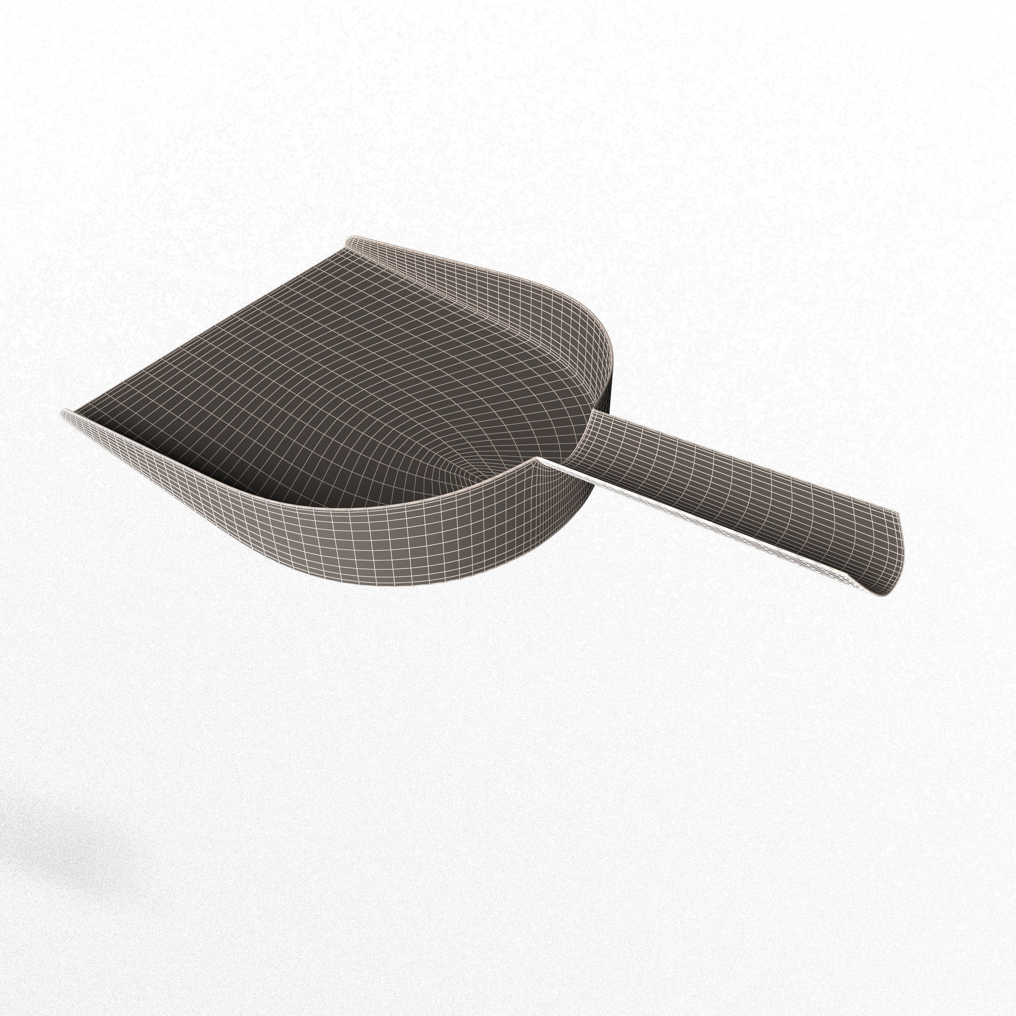 Dustpan shovel Low-poly 3D model_6