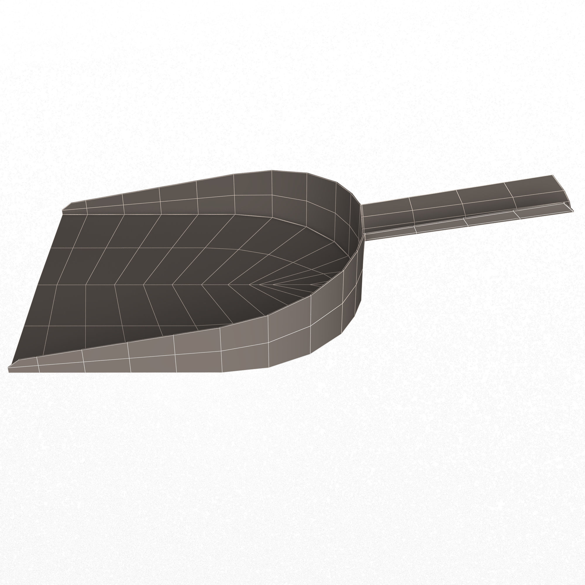 Dustpan shovel Low-poly 3D model_15