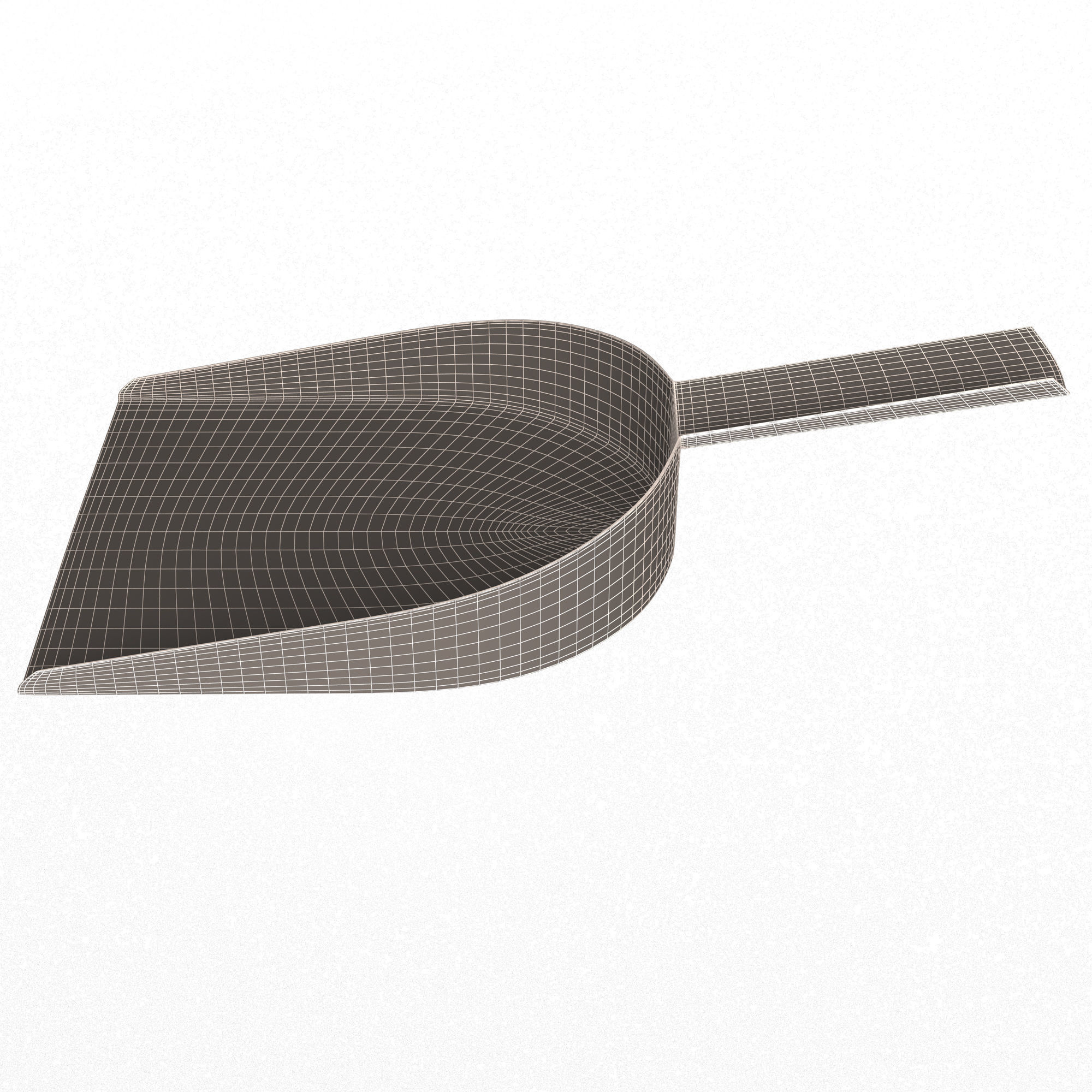 Dustpan shovel Low-poly 3D model_10
