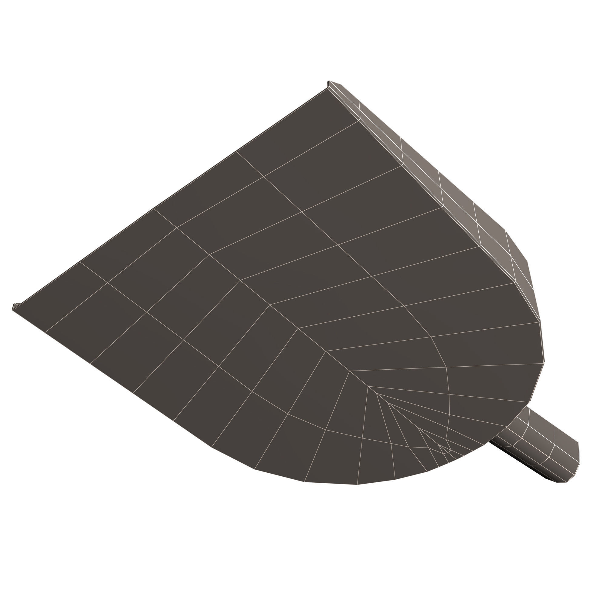 Dustpan shovel Low-poly 3D model_13