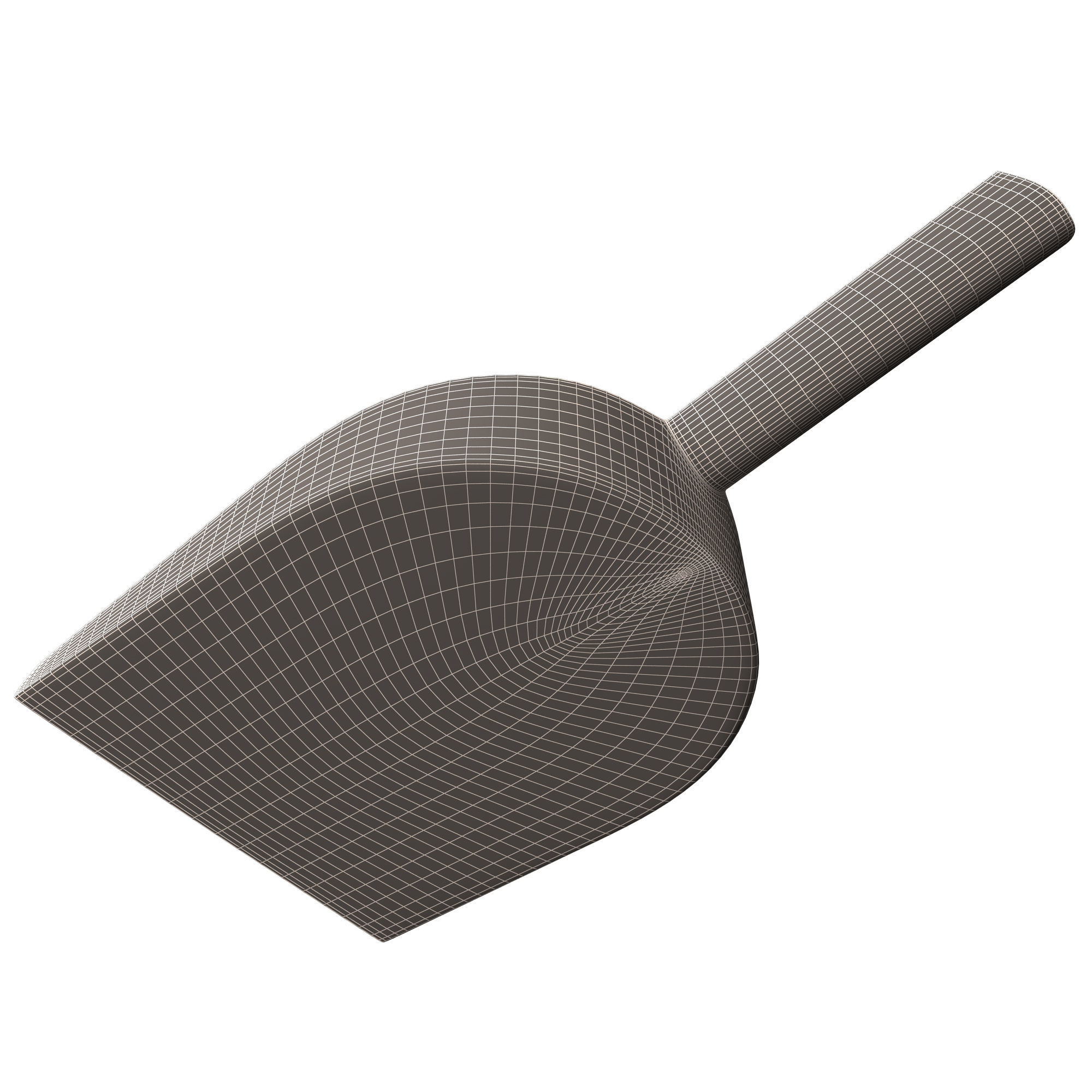 Dustpan shovel Low-poly 3D model_7
