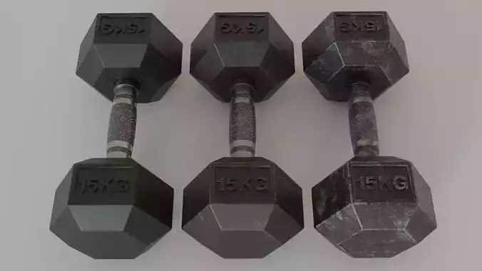 Hex Dumbbells 15 kg