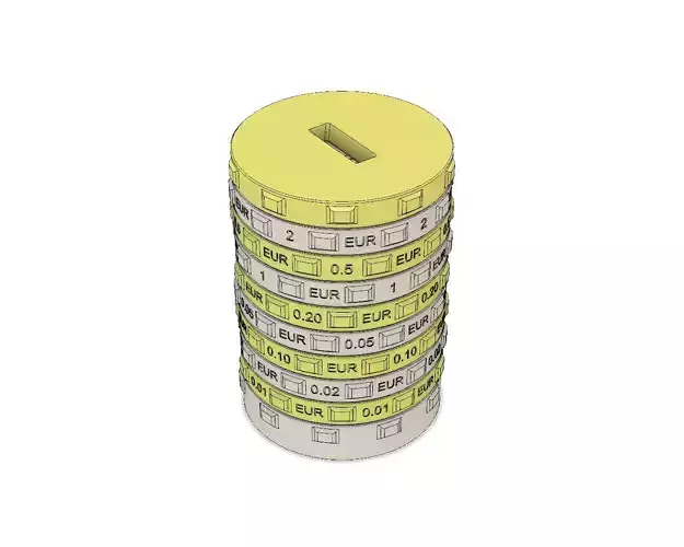 Sorting piggy bank EUR - size M