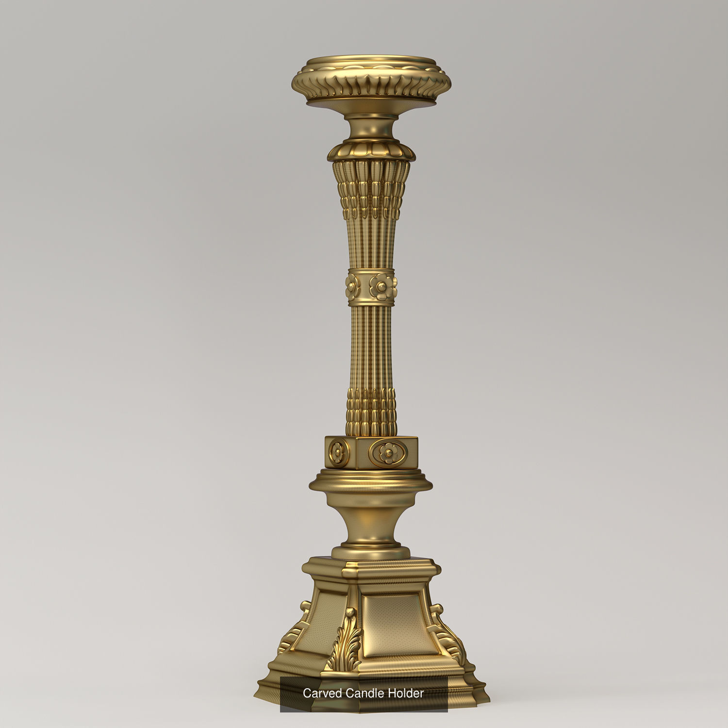 Carved Column 3D Model Collection_2