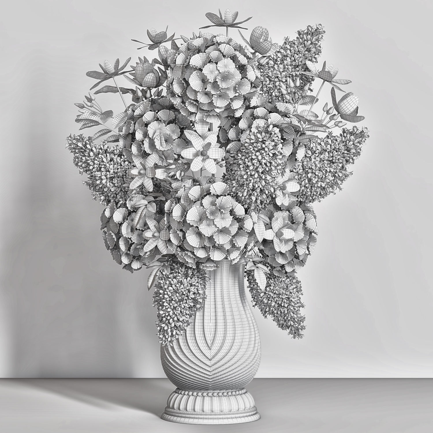 bouquet set 111 3D model_2