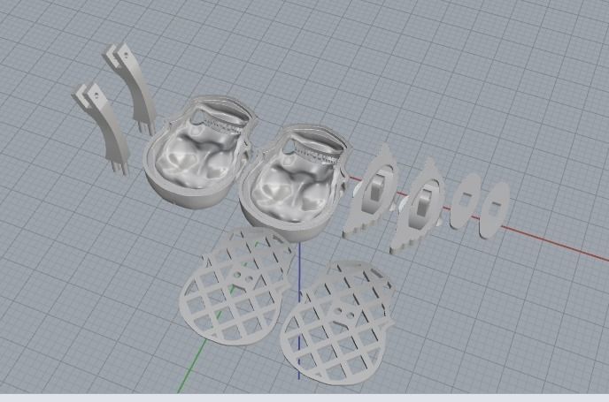 cufflink skull 3D print model_2