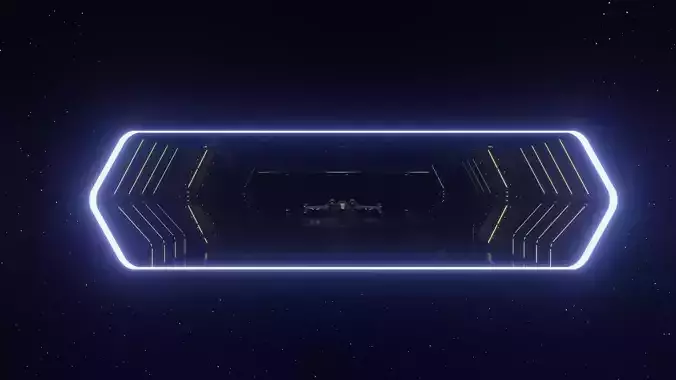 Star Wars Hangar Bay Low-poly 3D model