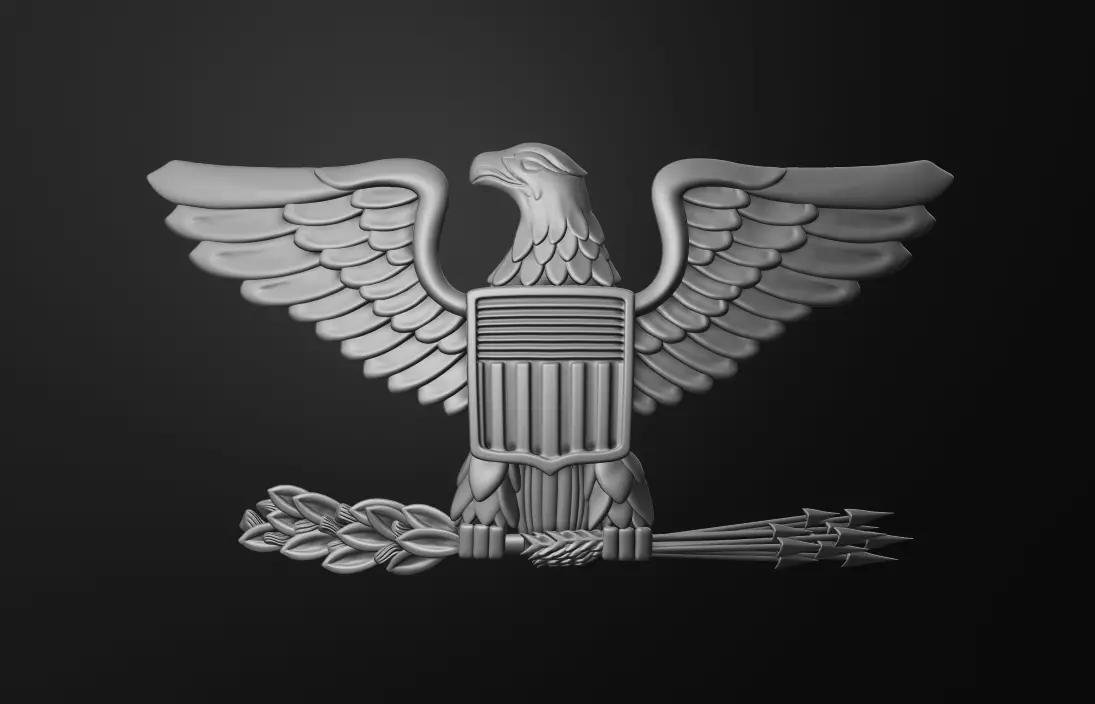 Air force colonel insignia 3D print model