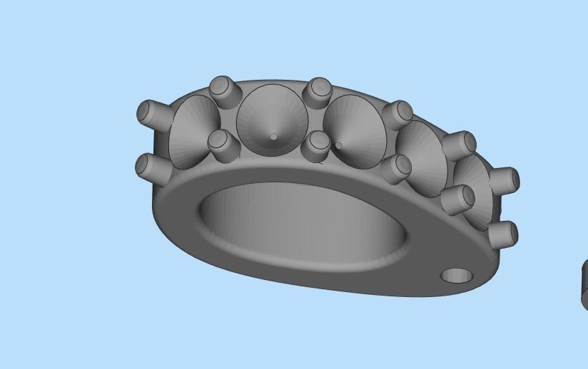 pendant letter A 3D print model_41