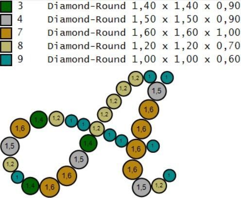 pendant letter A 3D print model_6