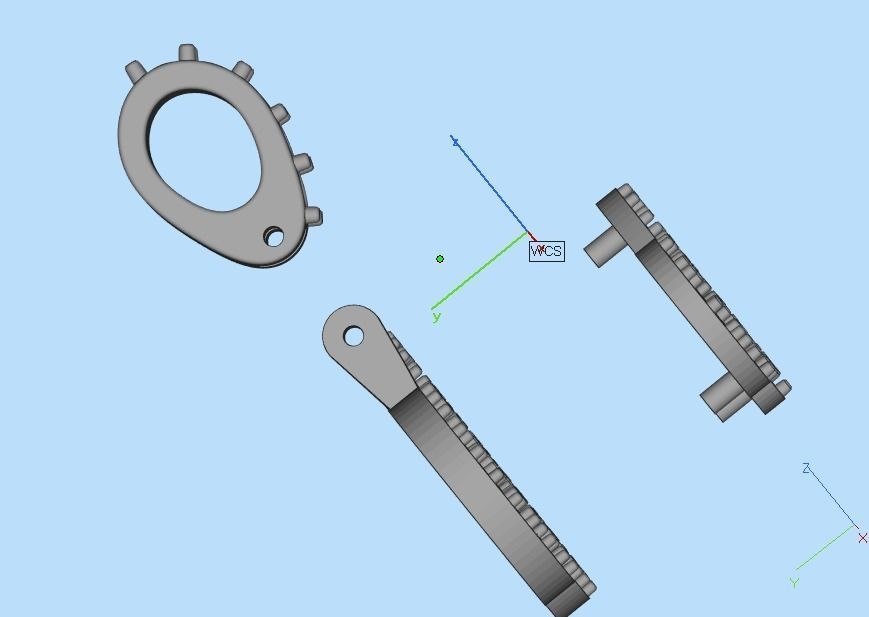 pendant letter A 3D print model_40