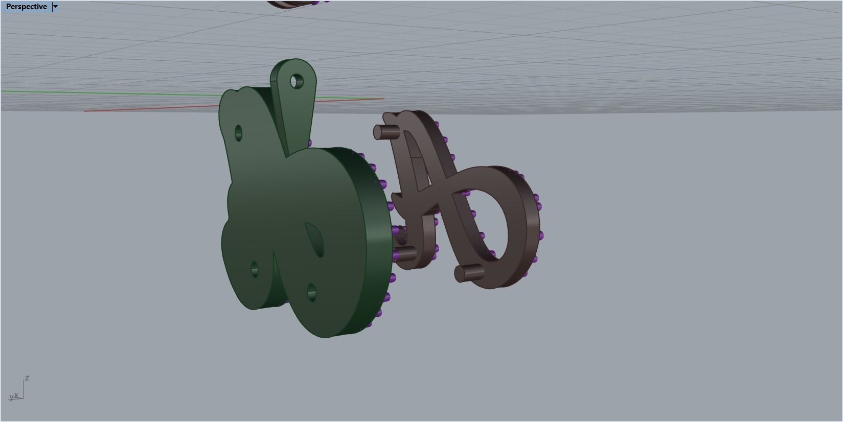 pendant letter A 3D print model_28