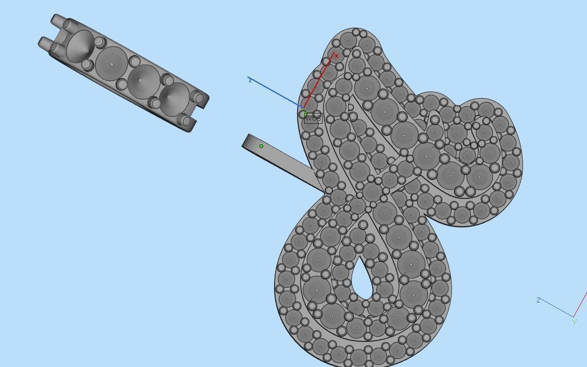 pendant letter A 3D print model_38