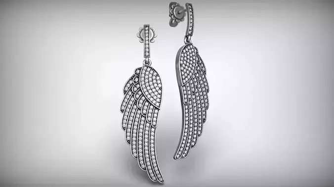 Wings Luxury Diamond Earrings