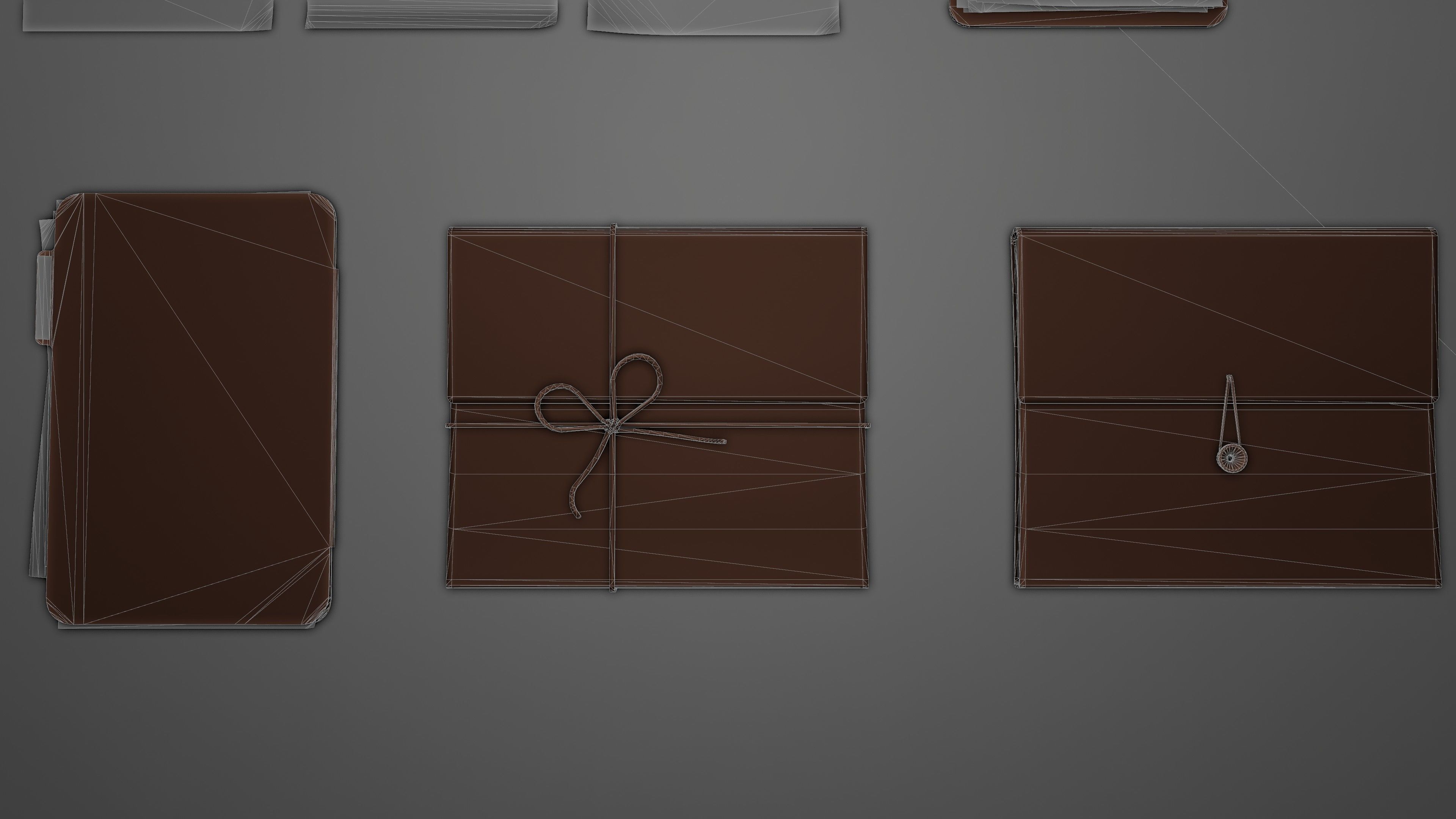 Stationery office pack Low-poly 3D model_26