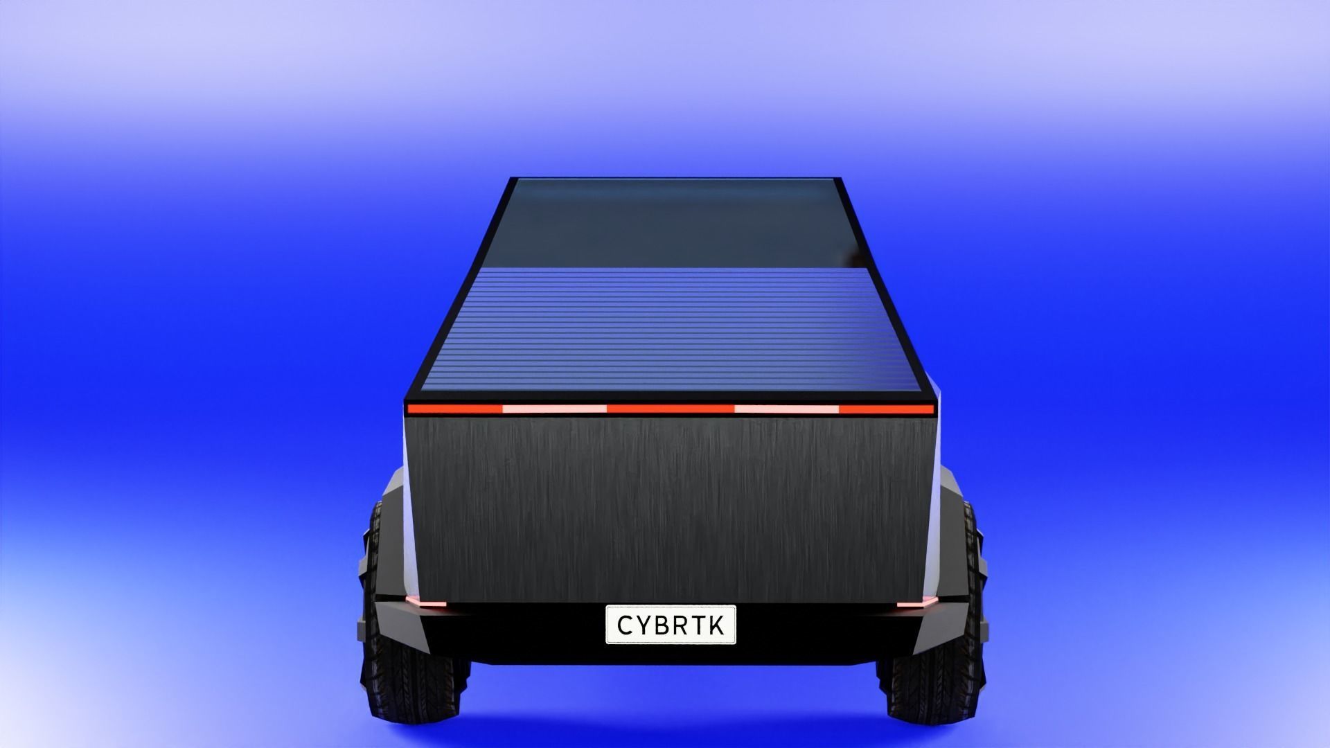 Tesla Cybertruck Low-poly 3D model_4