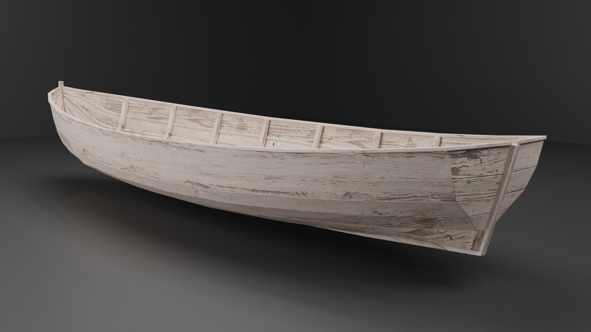 Row boat 3D model_3
