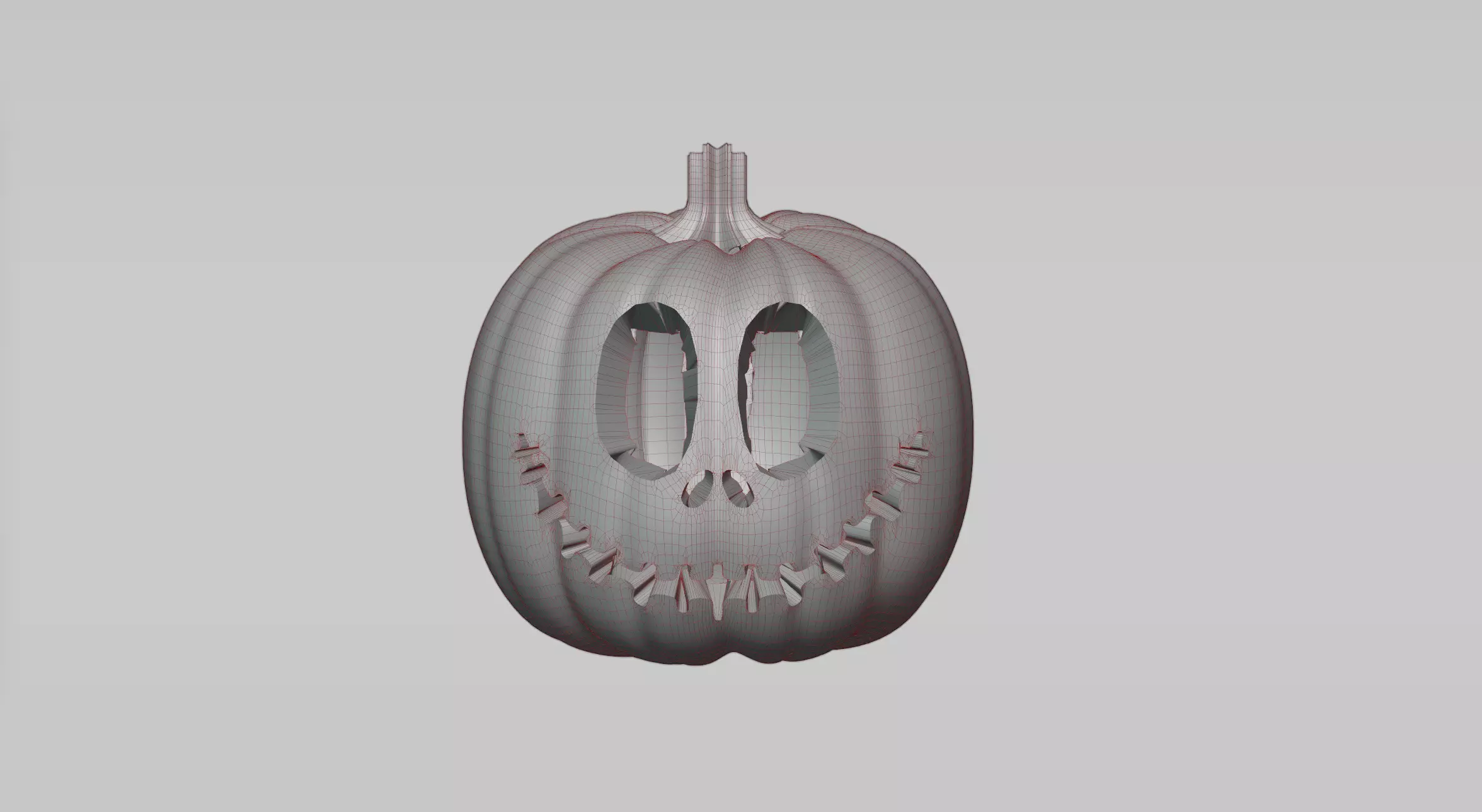 Punpkin 2 halloween pumpkin 3D model_0