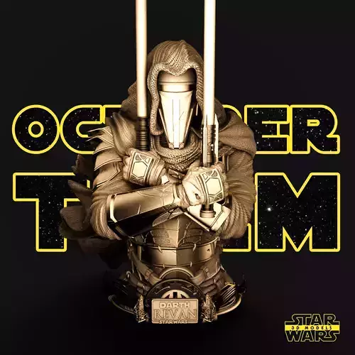 Darth Revan Bust - Tested and Ready for 3D printing Free 3D print model