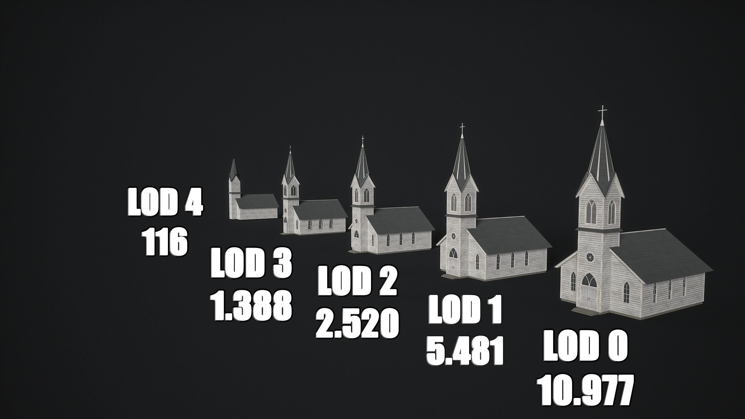 Old Church 3D model_4