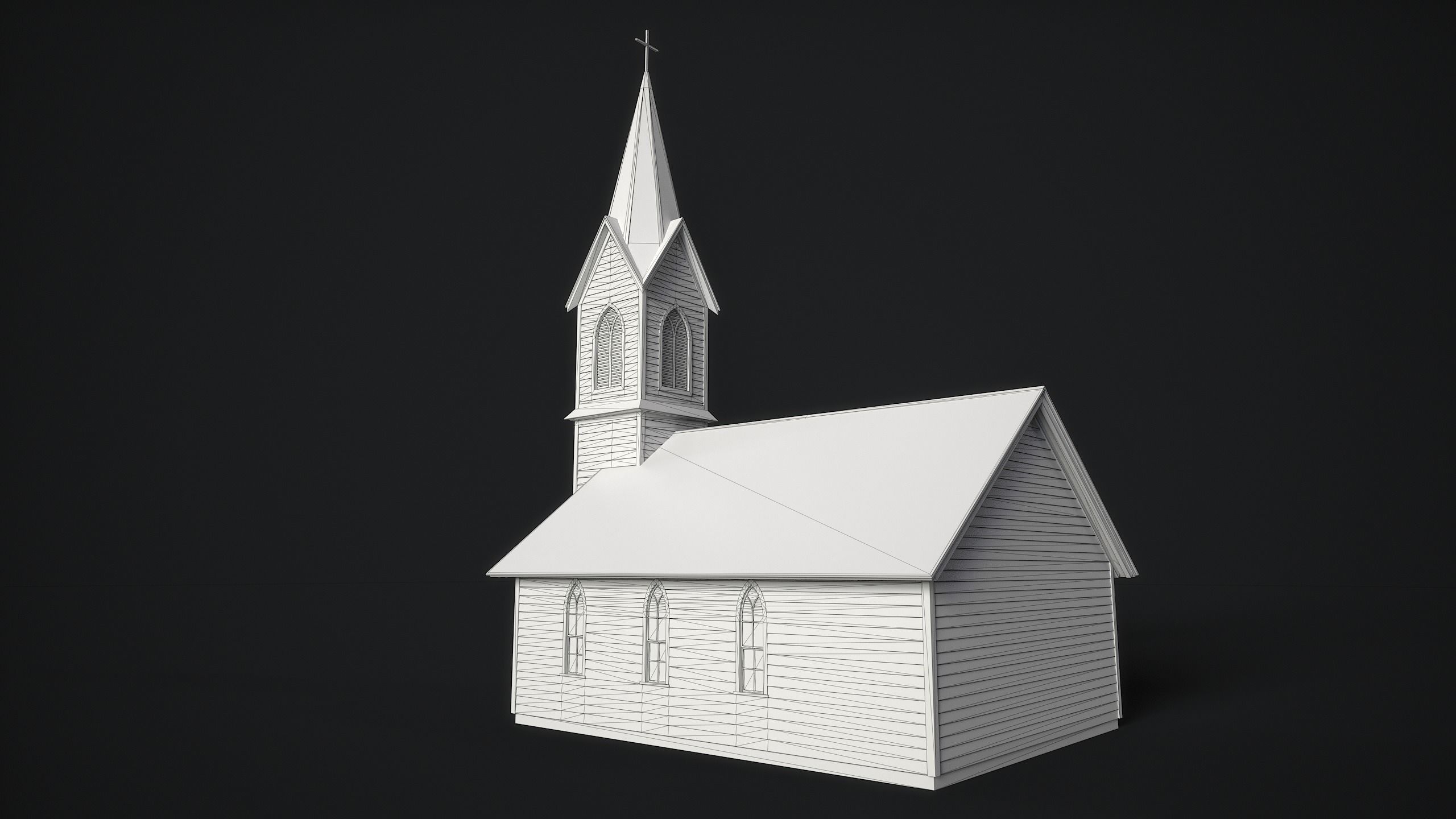 Old Church 3D model_7