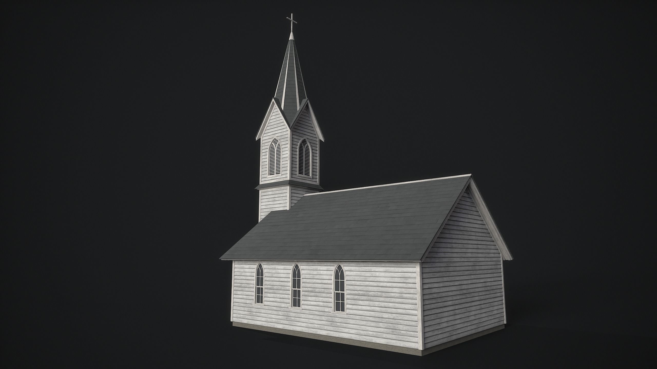 Old Church 3D model_2