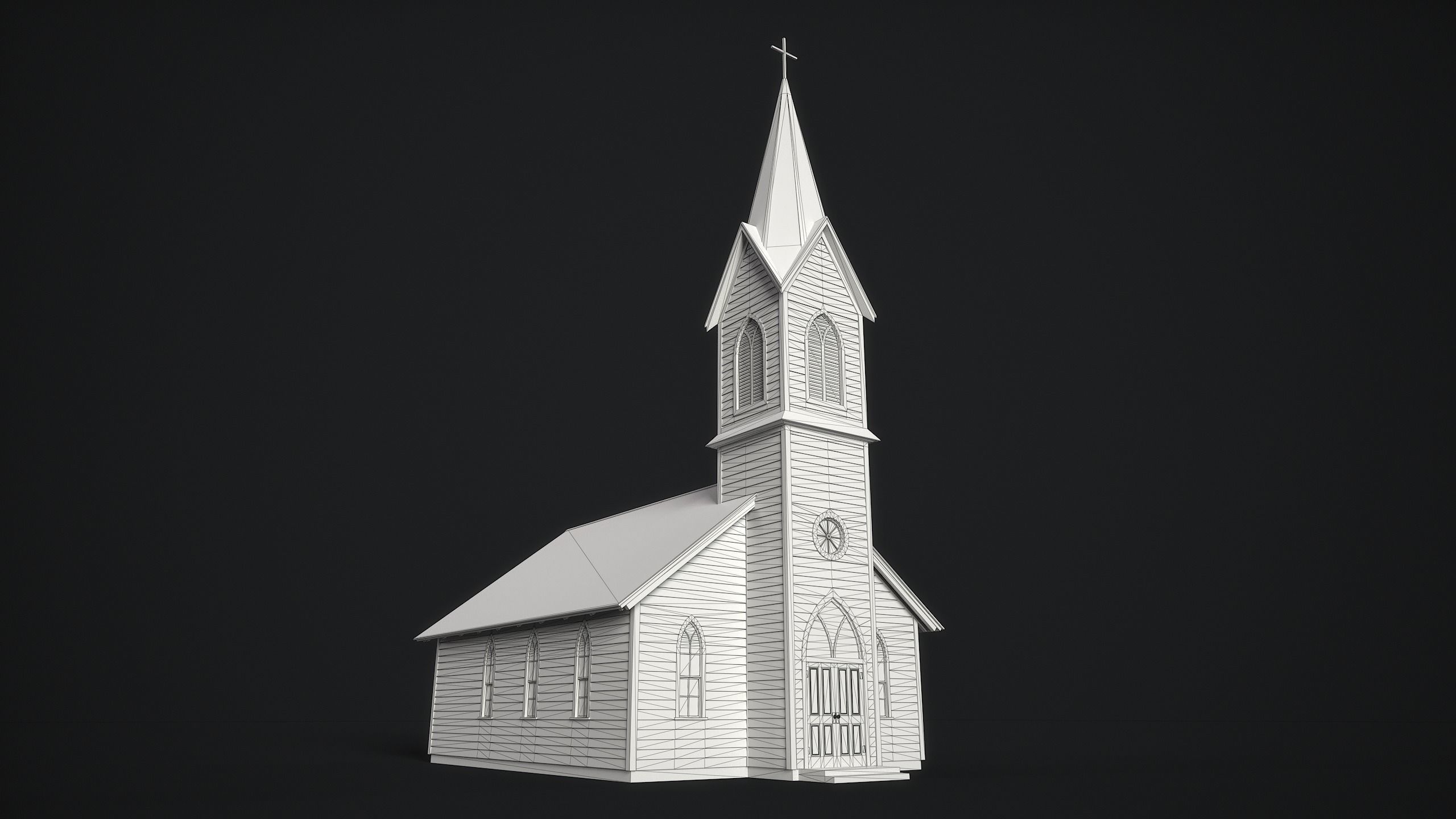 Old Church 3D model_5
