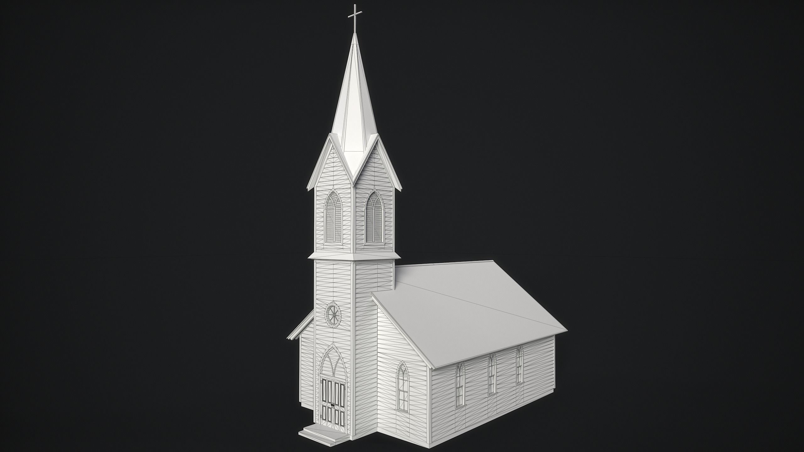 Old Church 3D model_6