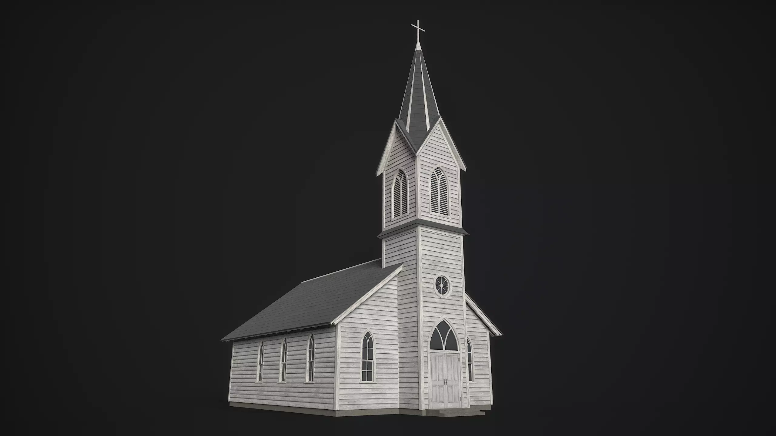 Old Church 3D model_0