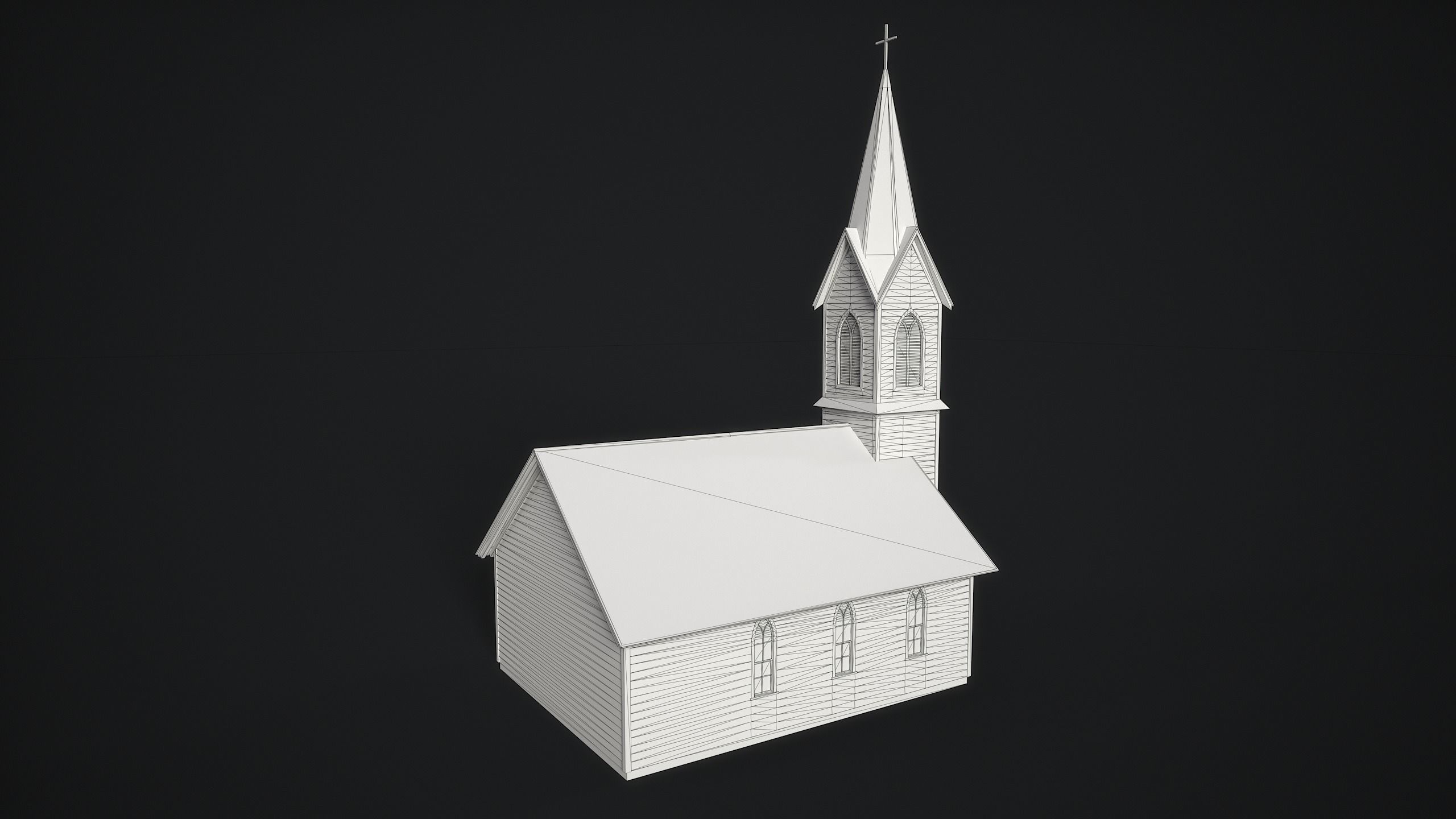 Old Church 3D model_8