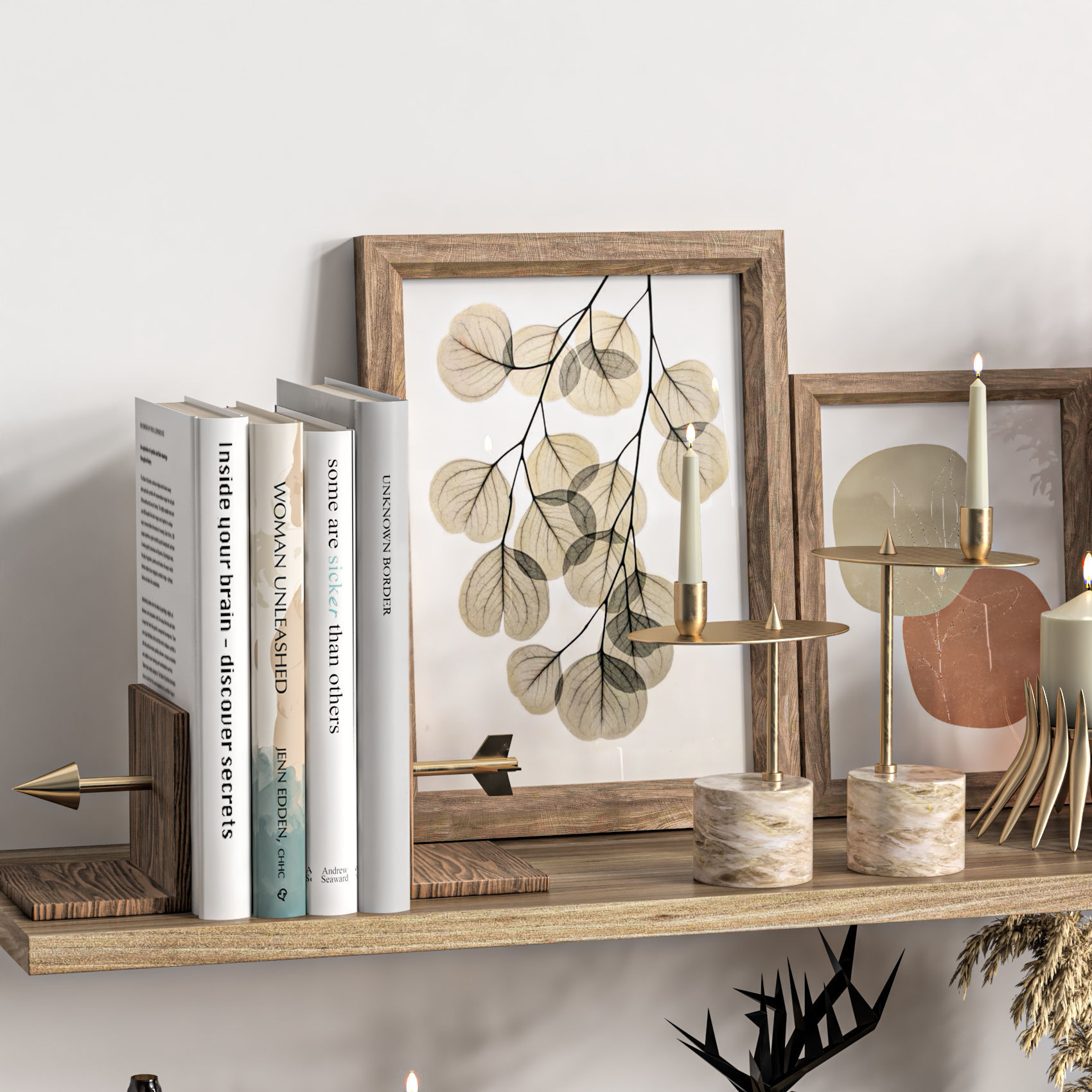 Decorative shelf 06 3D model_2