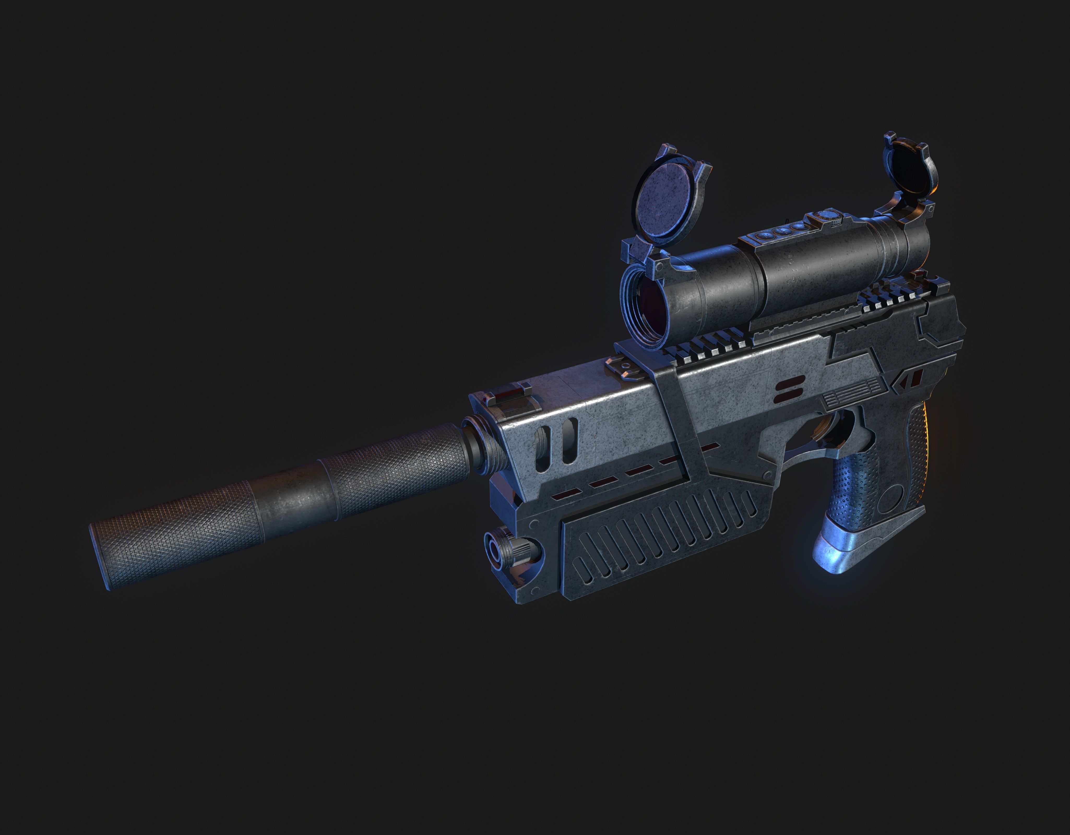 The Lawgiver Judge Dredd 3D model_6