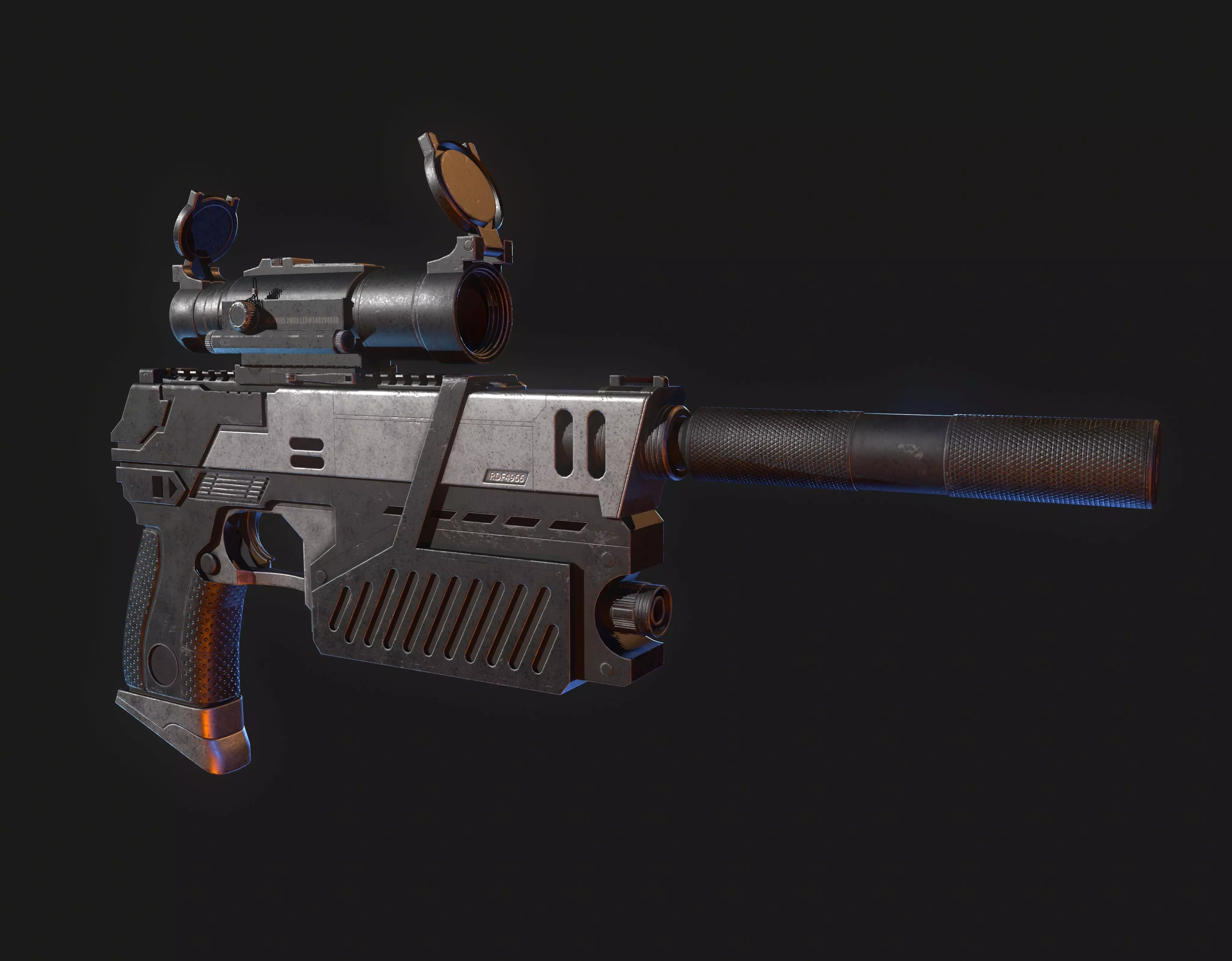 The Lawgiver Judge Dredd 3D model_0