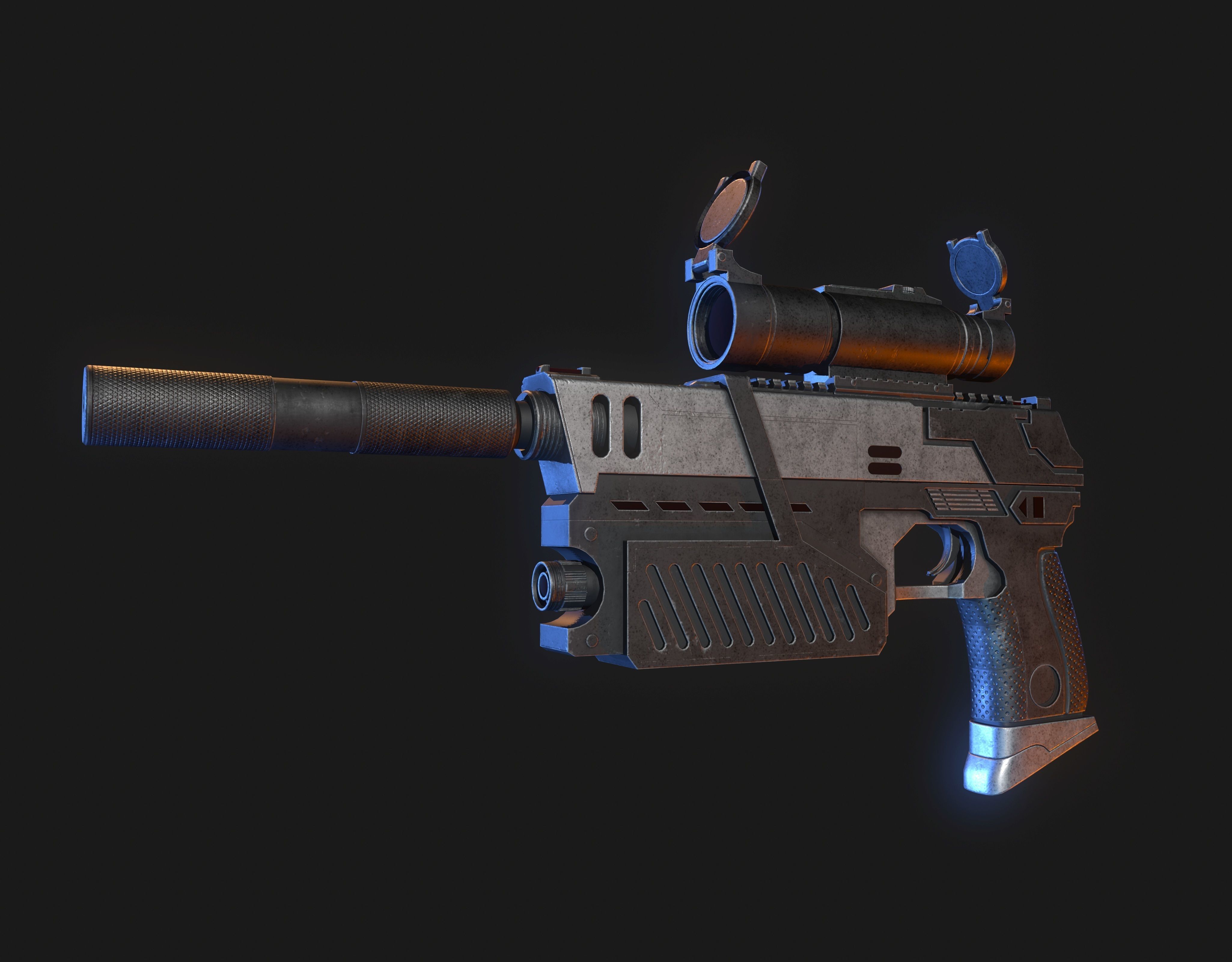 The Lawgiver Judge Dredd 3D model_4