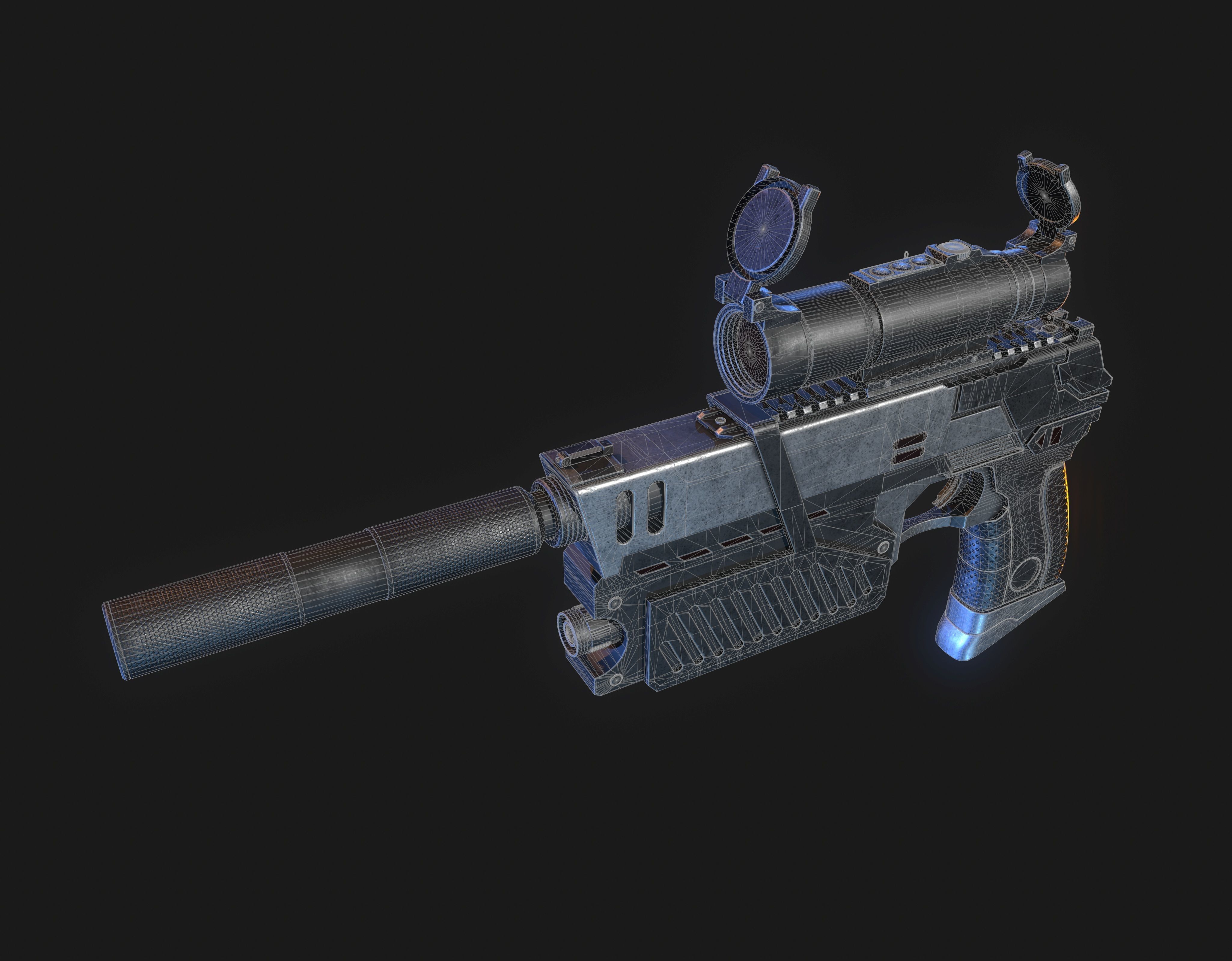 The Lawgiver Judge Dredd 3D model_7