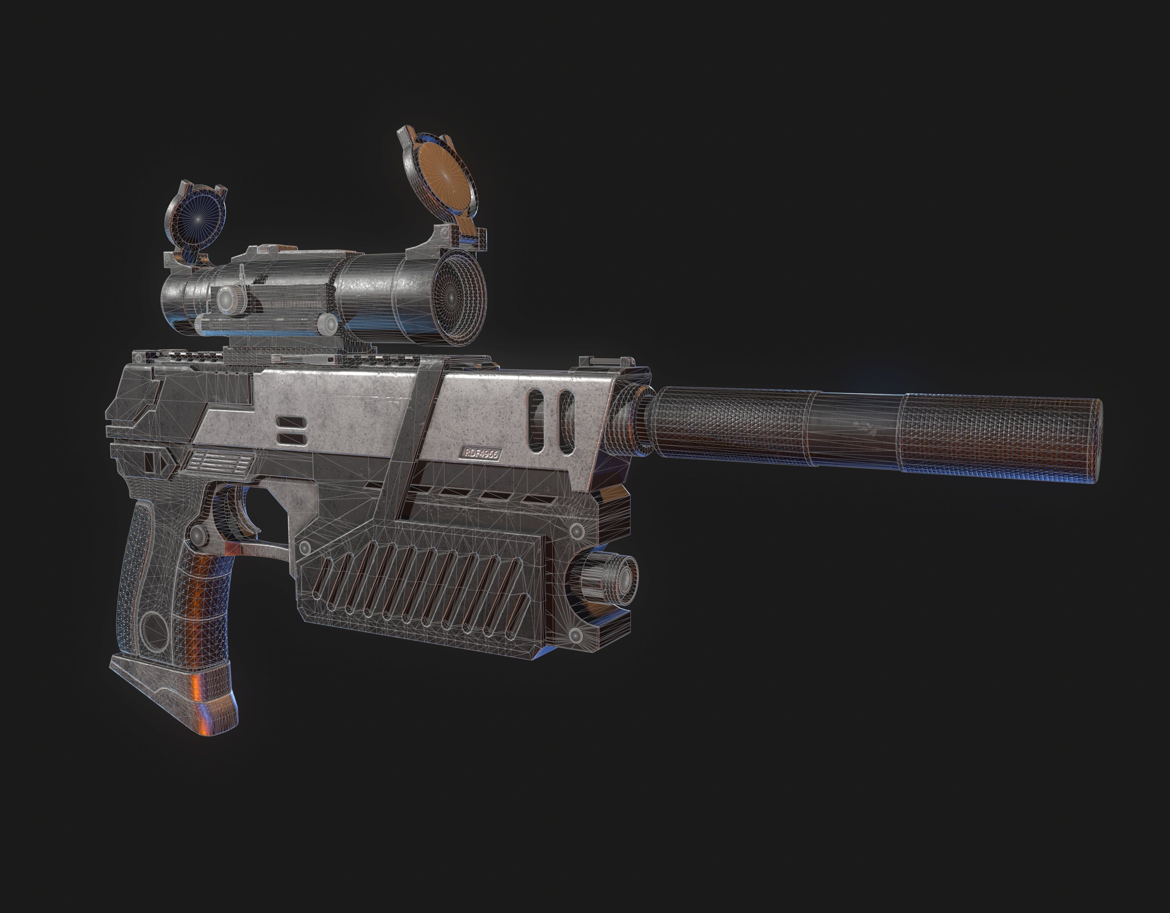 The Lawgiver Judge Dredd 3D model_1