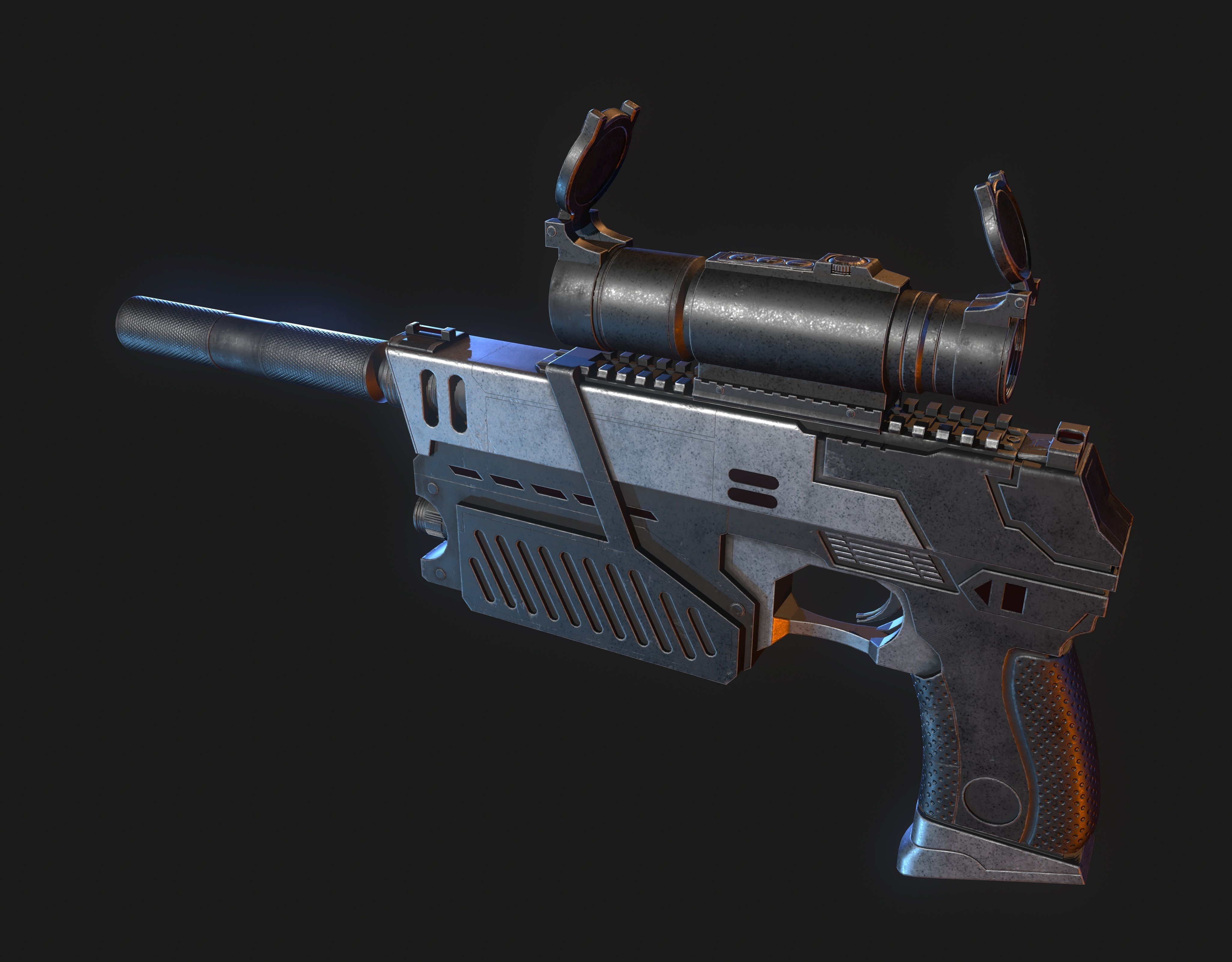 The Lawgiver Judge Dredd 3D model_8