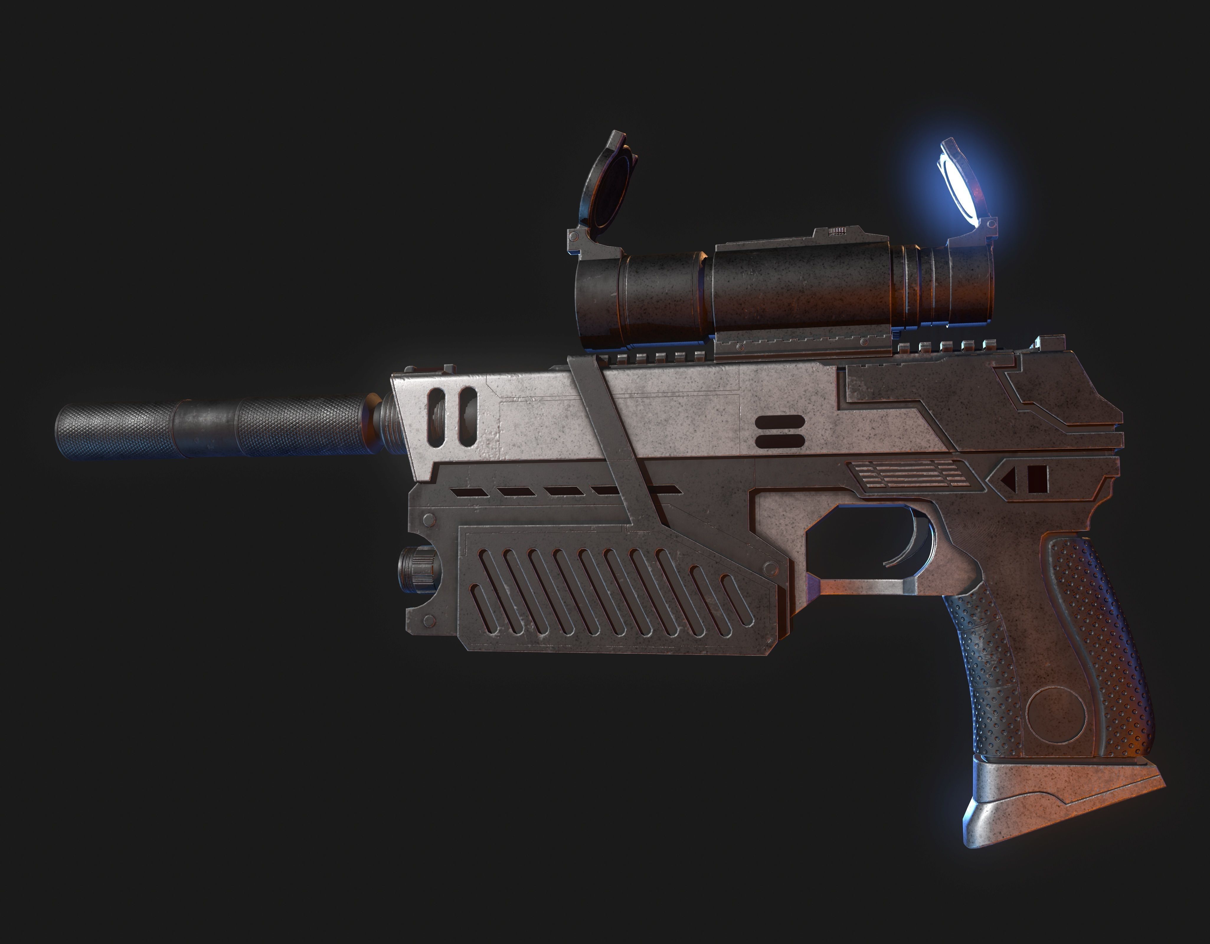 The Lawgiver Judge Dredd 3D model_10