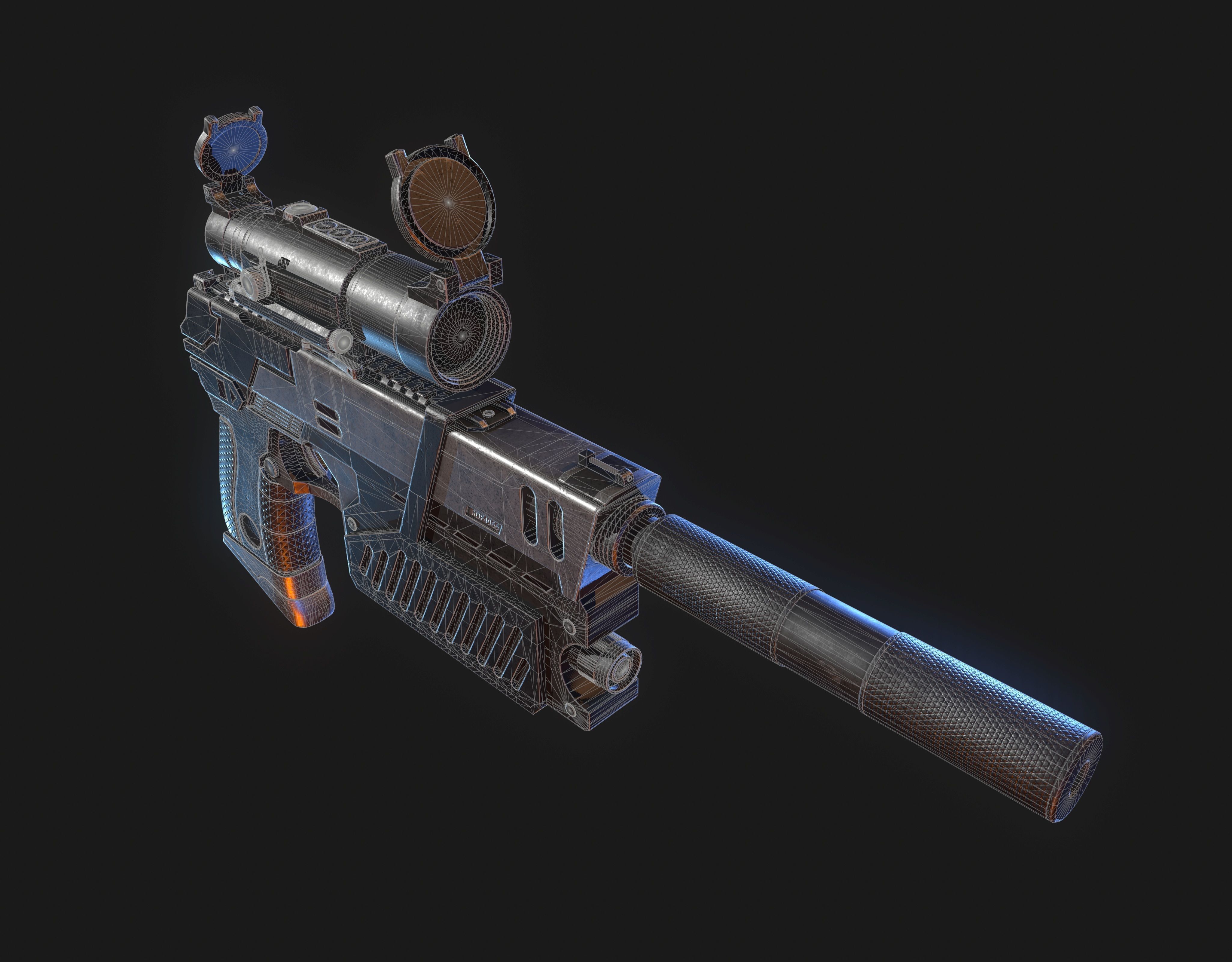 The Lawgiver Judge Dredd 3D model_3