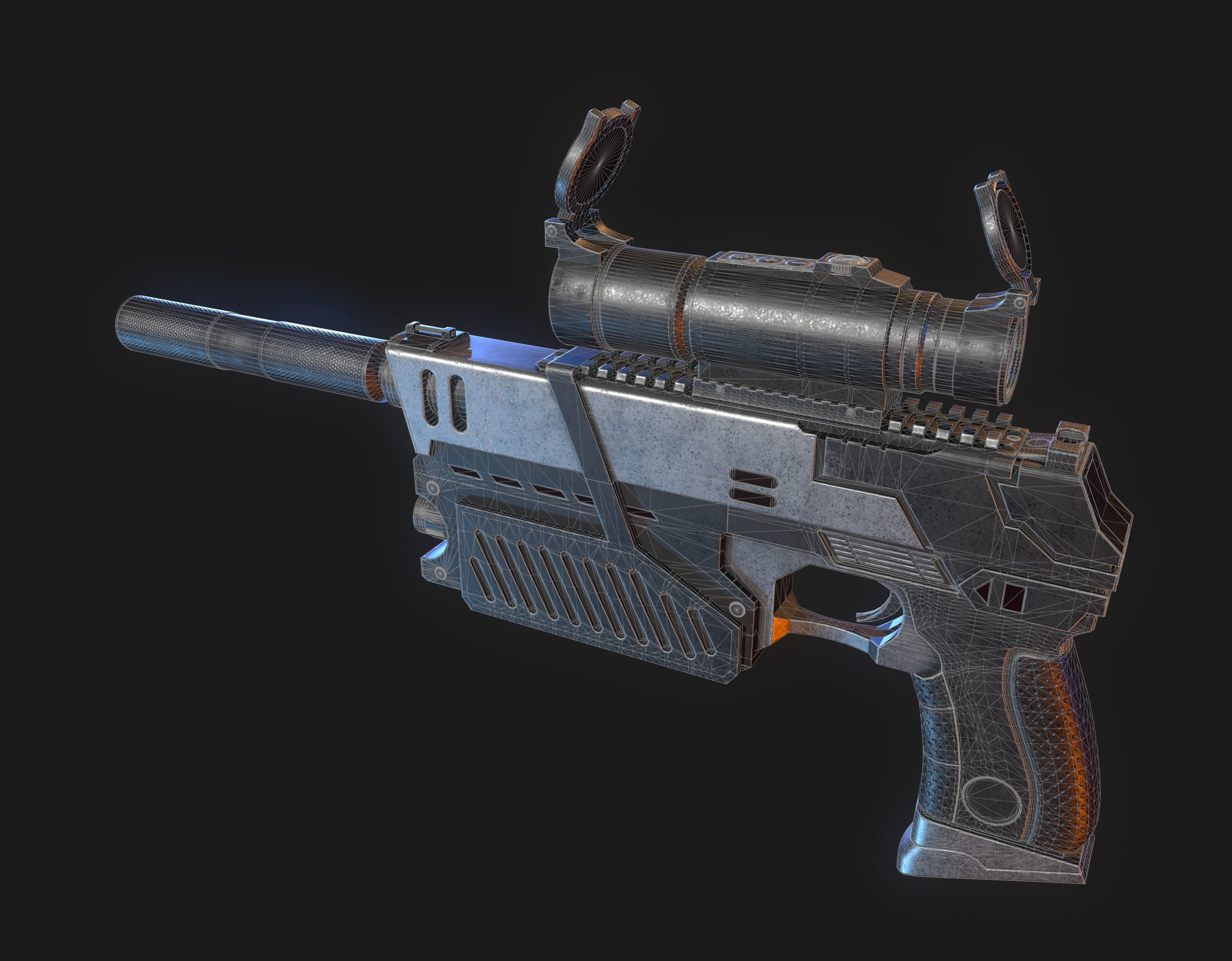 The Lawgiver Judge Dredd 3D model_9