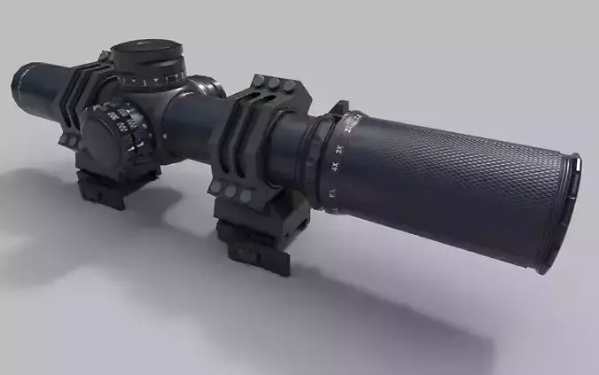 CQBSS sight Low-poly 3D model