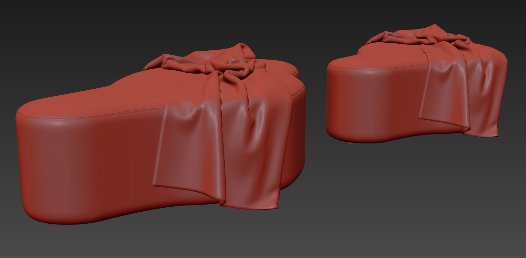 Clarkson Ottoman A by Huniford 3D model_8