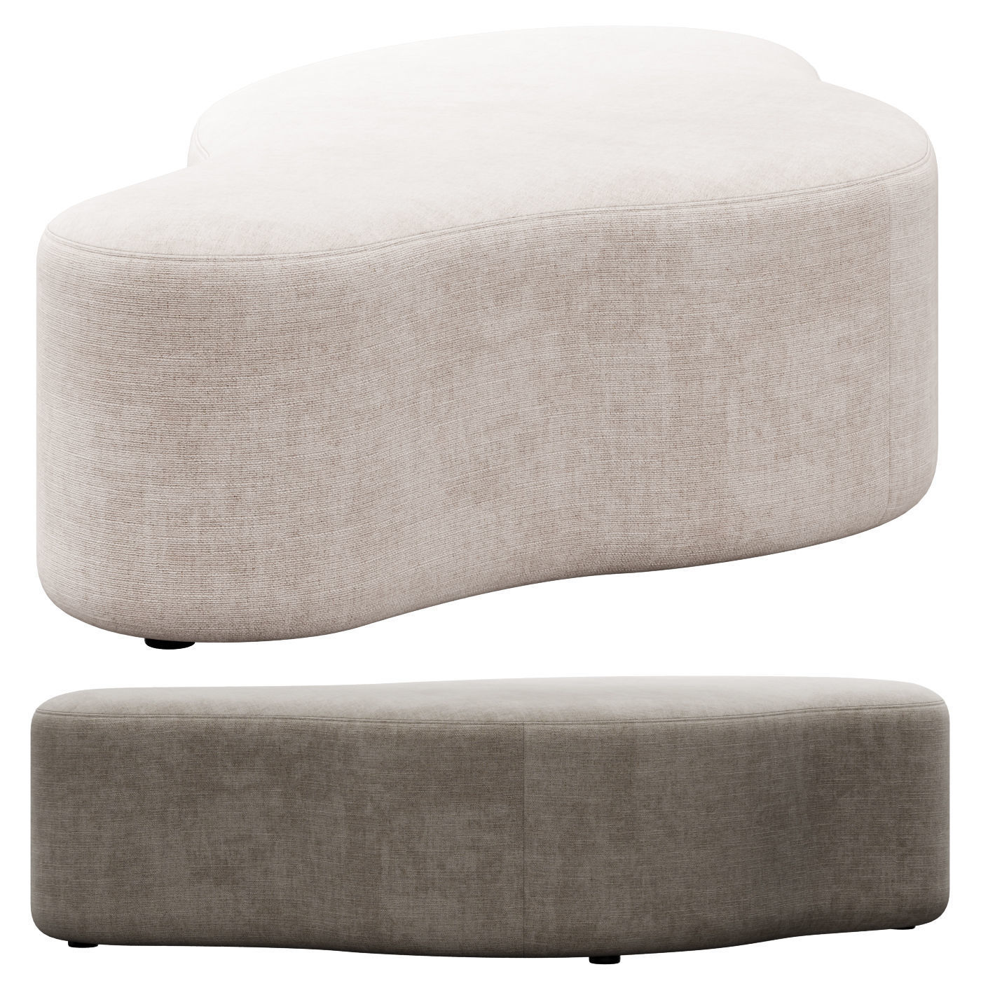 Clarkson Ottoman A by Huniford 3D model_4