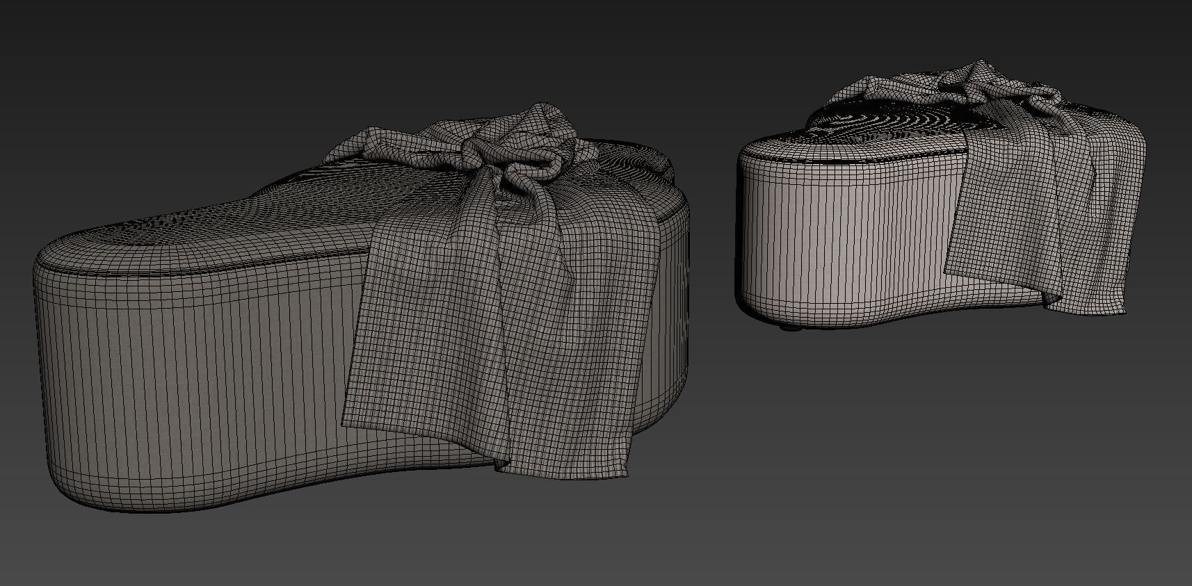 Clarkson Ottoman A by Huniford 3D model_7