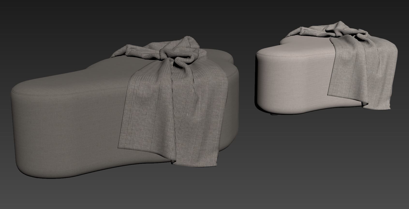 Clarkson Ottoman A by Huniford 3D model_6